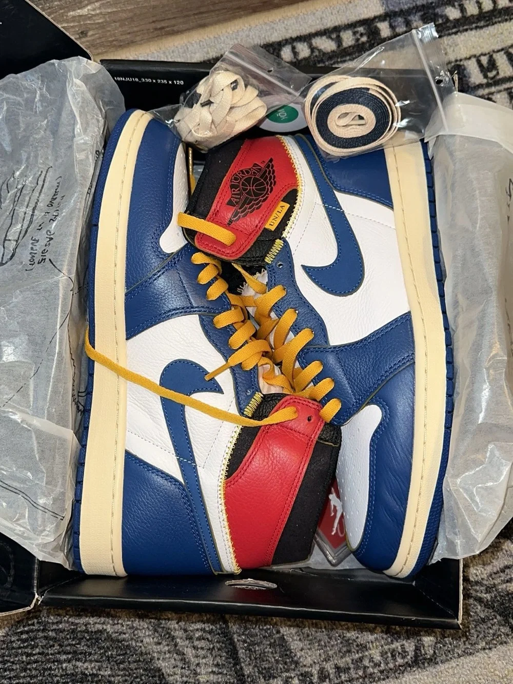 Air Jordan 1 Retro High OG Storm Blue UNION